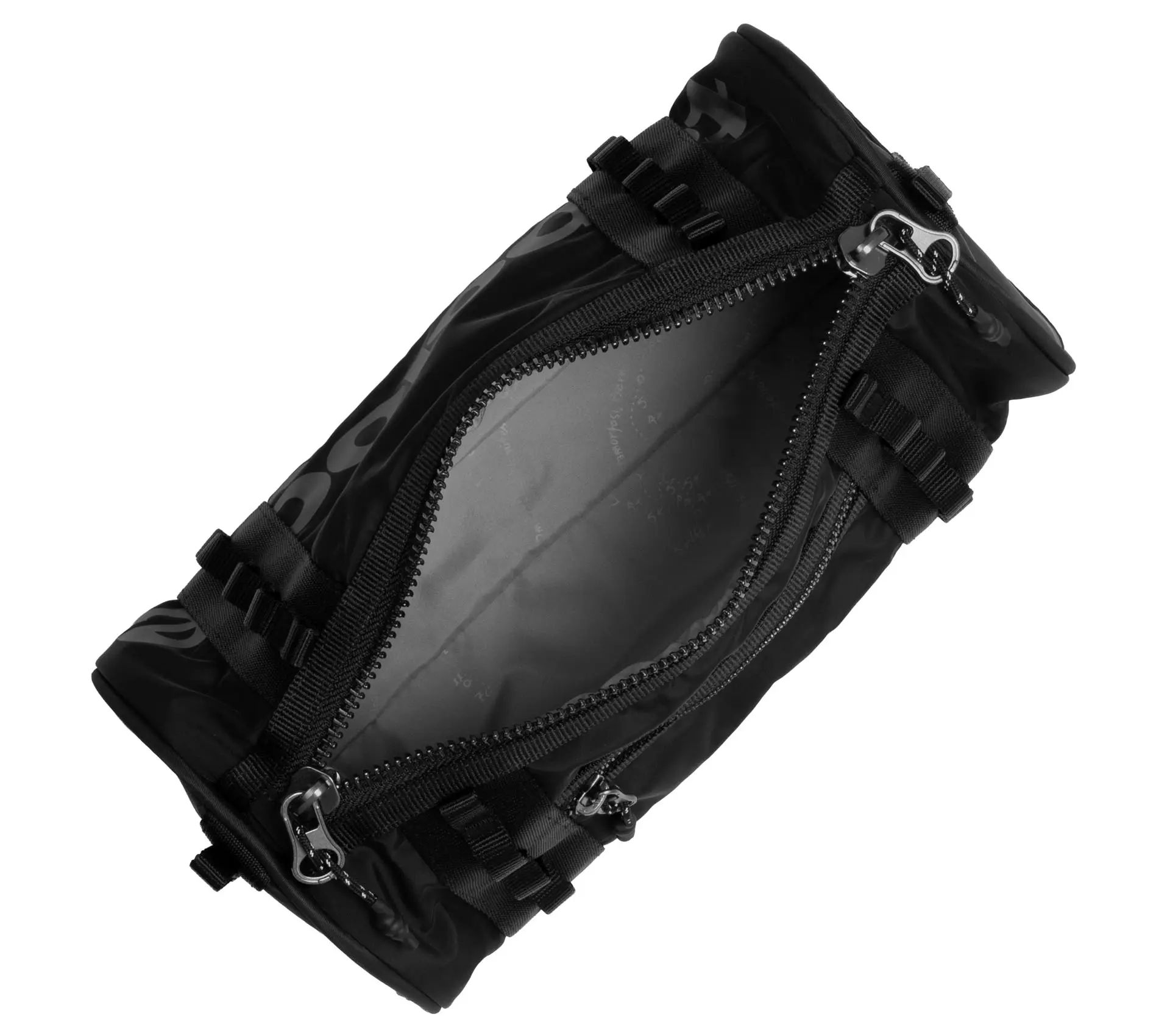 Barrel Bag Small Black Tech Sateen