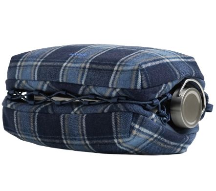 Image #2 of Bottle Sacoche Large Blue Check / Check Wool