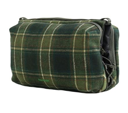 Image #1 of Bottle Sacoche Large Green Check / Check Wool