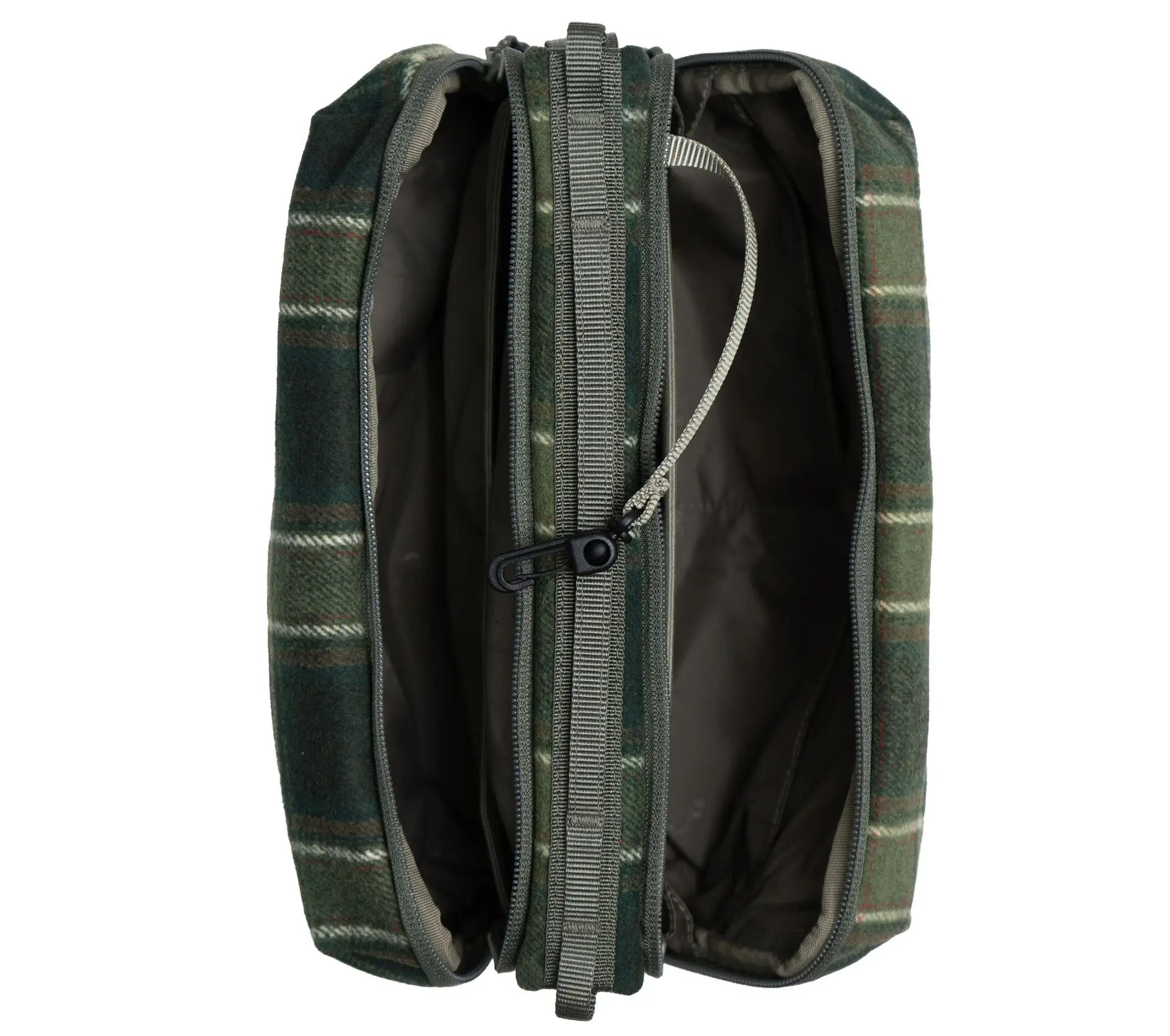 Bottle Sacoche Large Green Check / Check Wool
