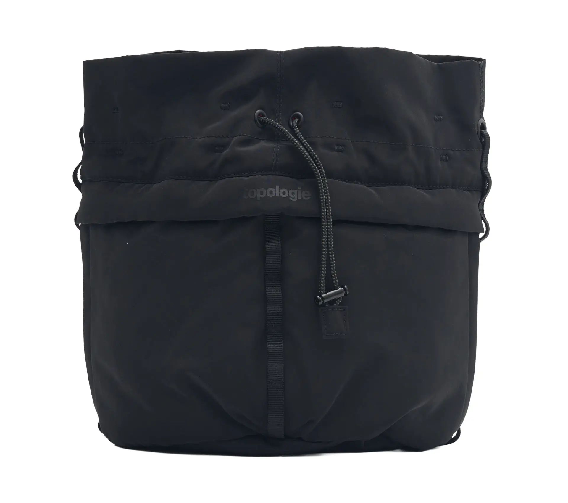 Cargo Bucket Medium Black Tech Sateen