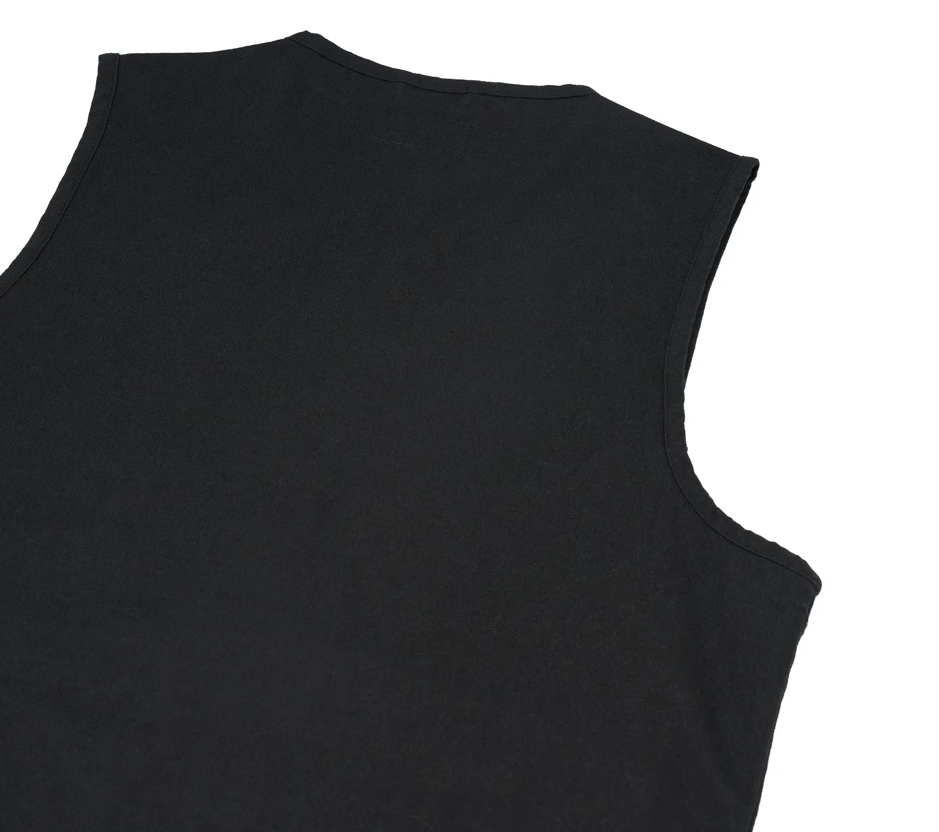 4 Pocket Gilet Brushed Moleskin Black