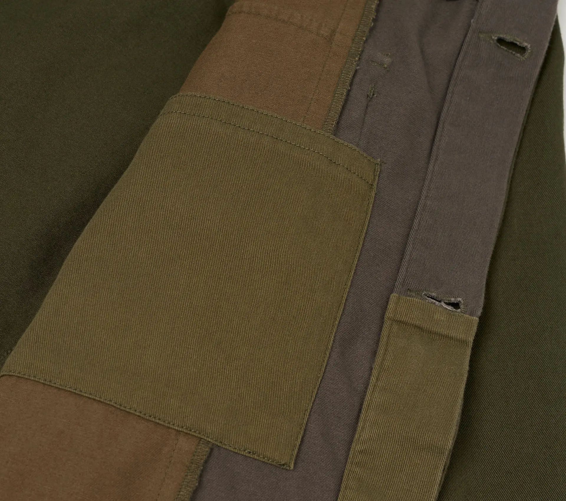 MW Fatigue Jacket Patchwork Twill Olive
