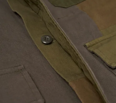 Image #4 of MW Fatigue Jacket Patchwork Twill Olive