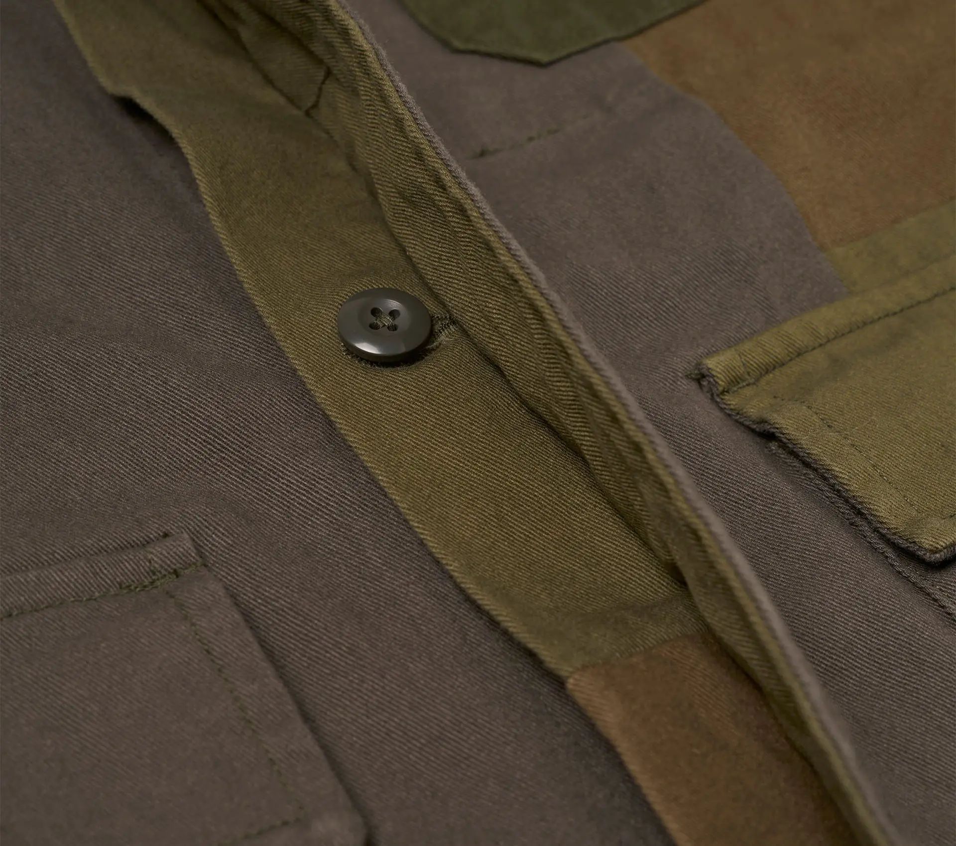 MW Fatigue Jacket Patchwork Twill Olive