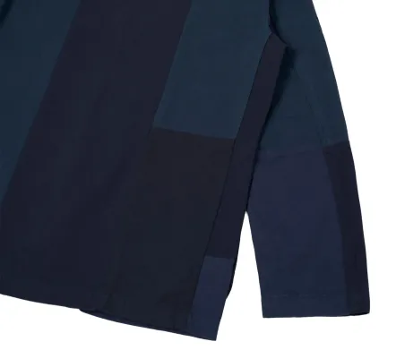 Image #1 of Three Button Jacket Patchwork Twill Navy