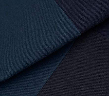 Image #3 of Three Button Jacket Patchwork Twill Navy