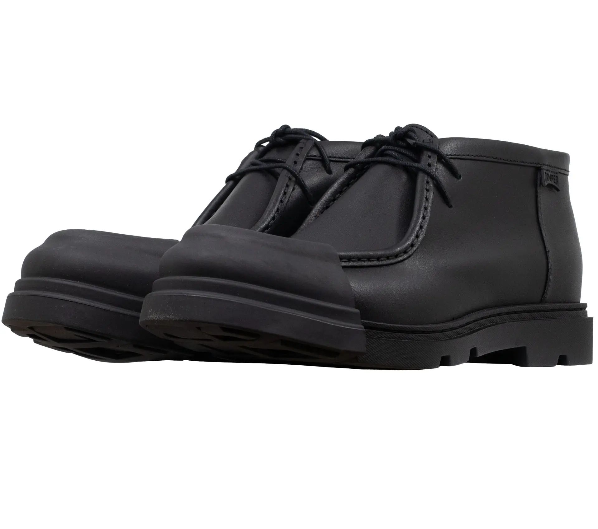 Men Junction High Black Leather