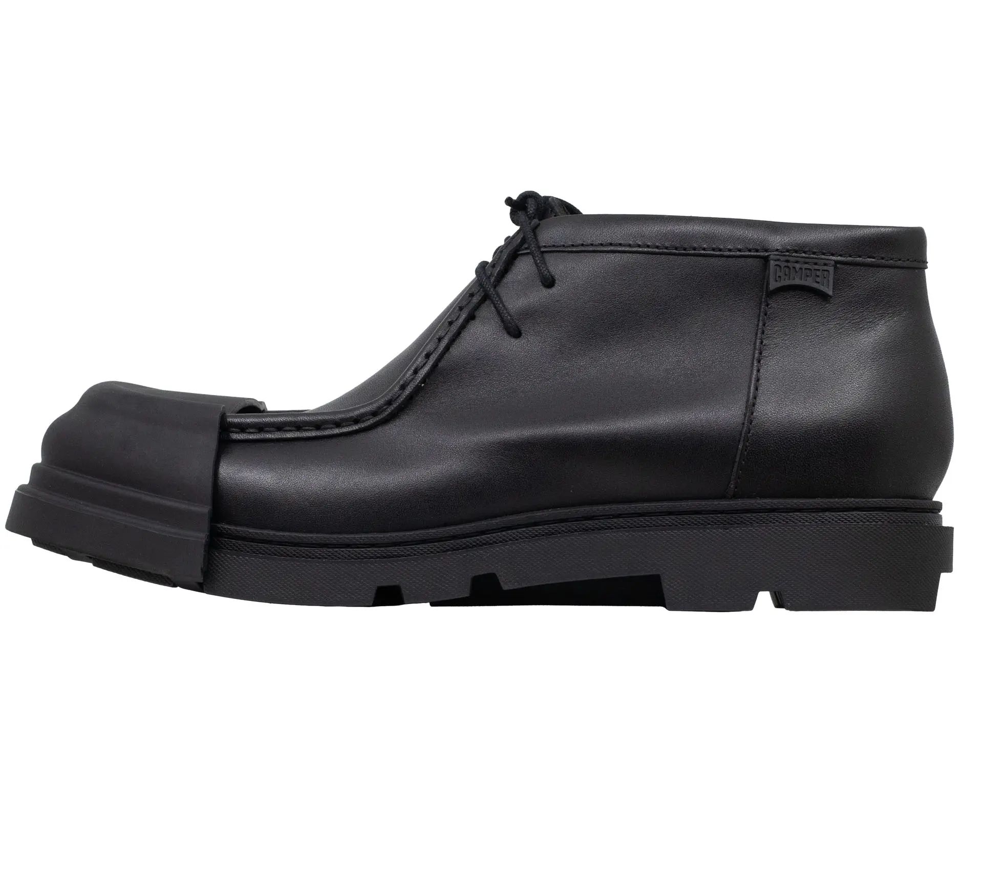 Men Junction High Black Leather