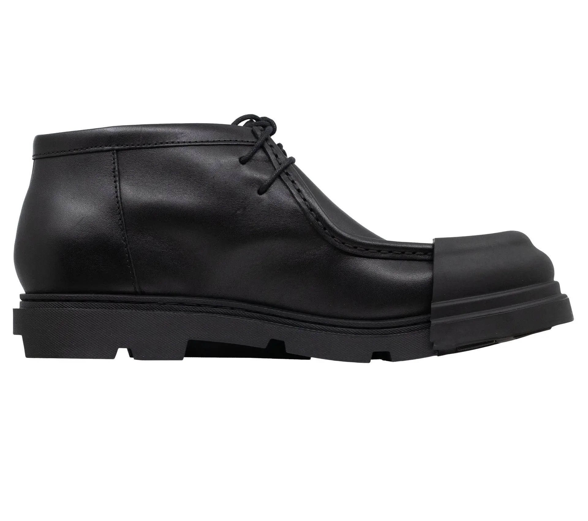 Men Junction High Black Leather