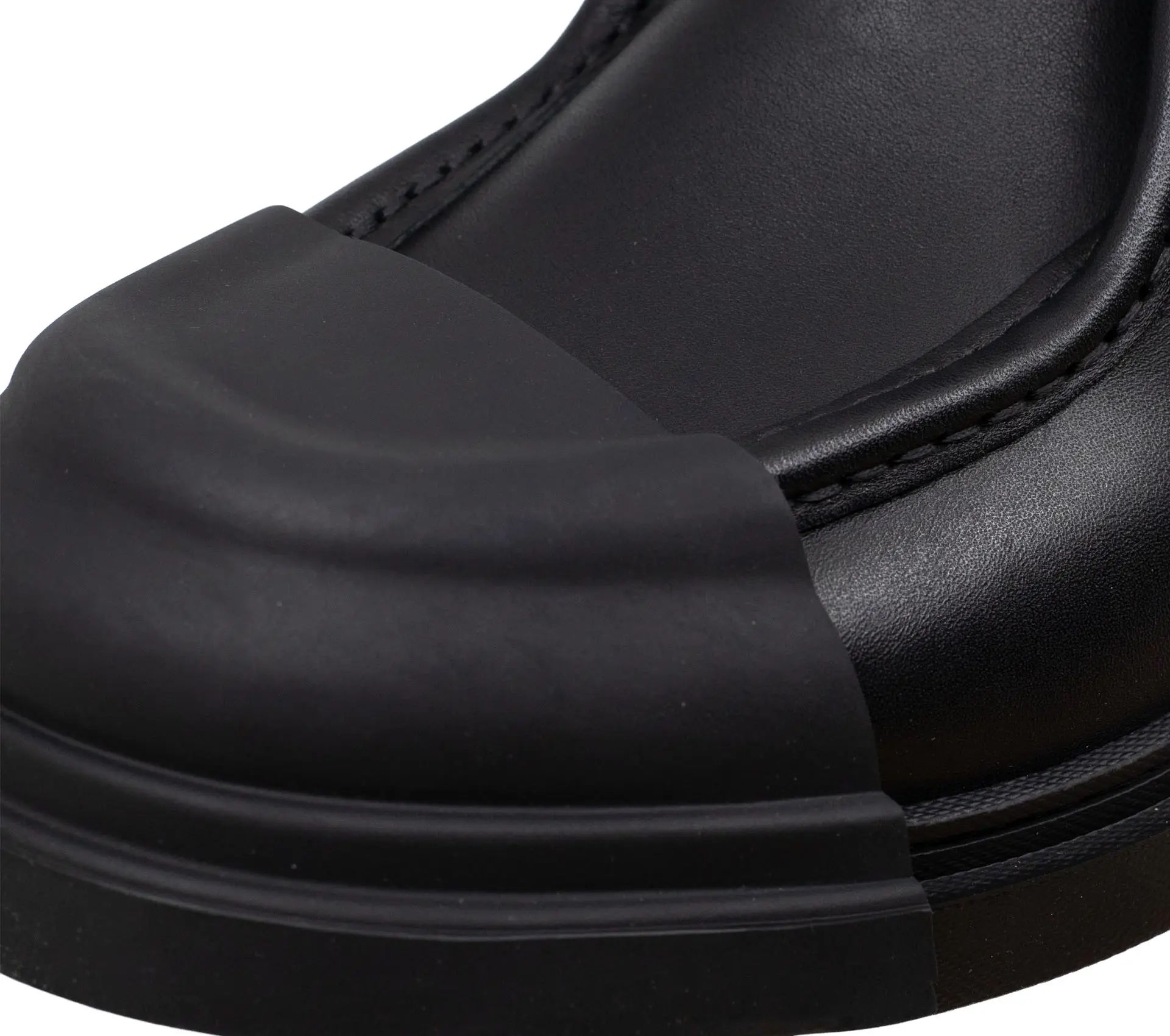 Men Junction High Black Leather