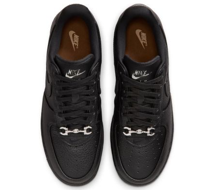 Image #4 of Air Force 1 Low Retro Premium "Black Leather"