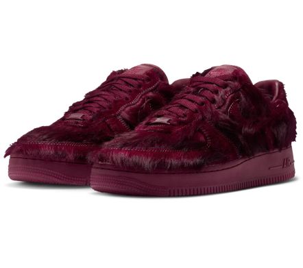 Image #0 of Air Force 1 Low QS "Burgundy Pony Hair"