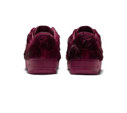 Image #2 of Air Force 1 Low QS "Burgundy Pony Hair"