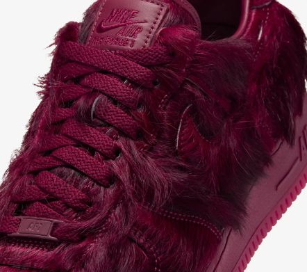 Image #6 of Air Force 1 Low QS "Burgundy Pony Hair"