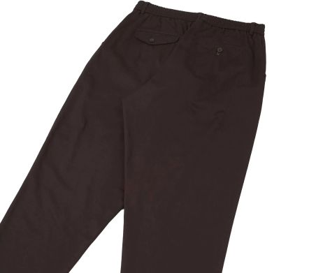 Image #0 of Pleated Track Pant Twill Brown