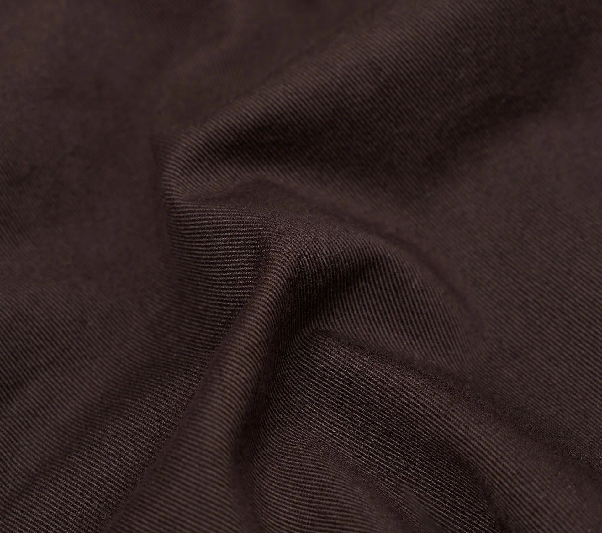 Pleated Track Pant Twill Brown